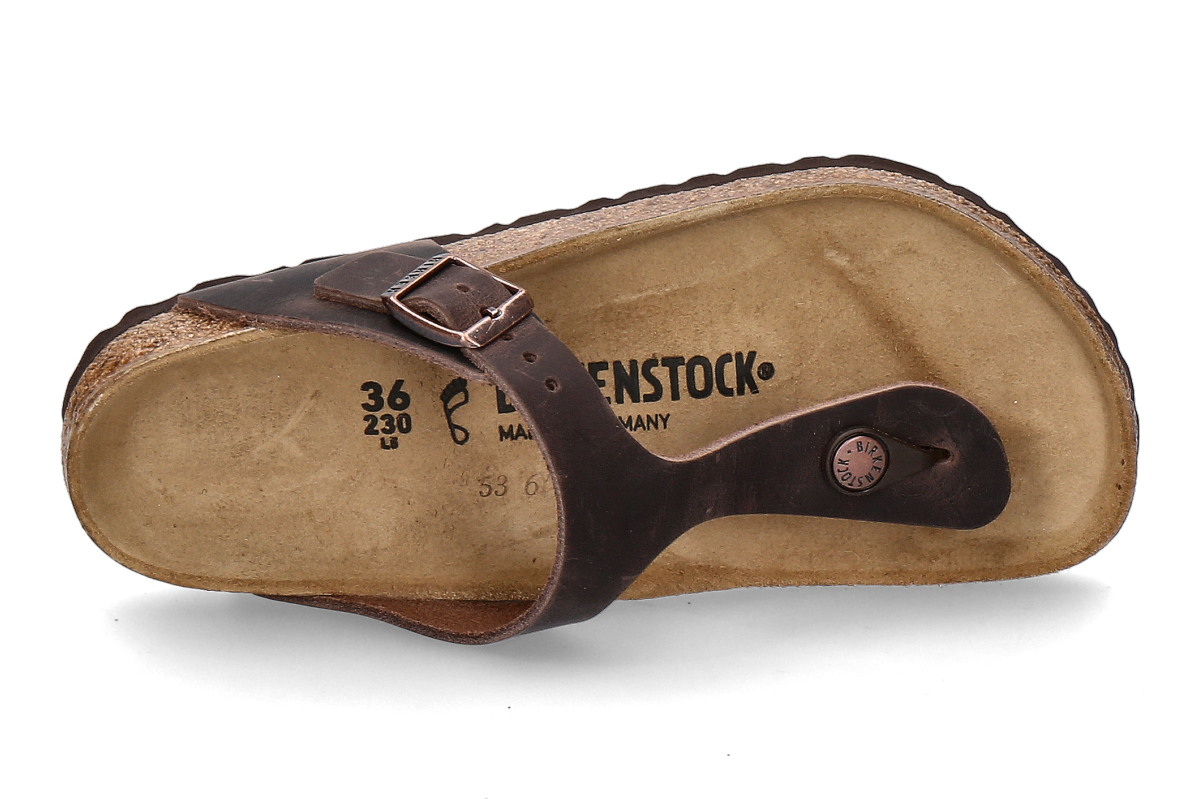 Birkenstock Pantolette GIZEH NORMAL NUBUK- habana_285300001_4