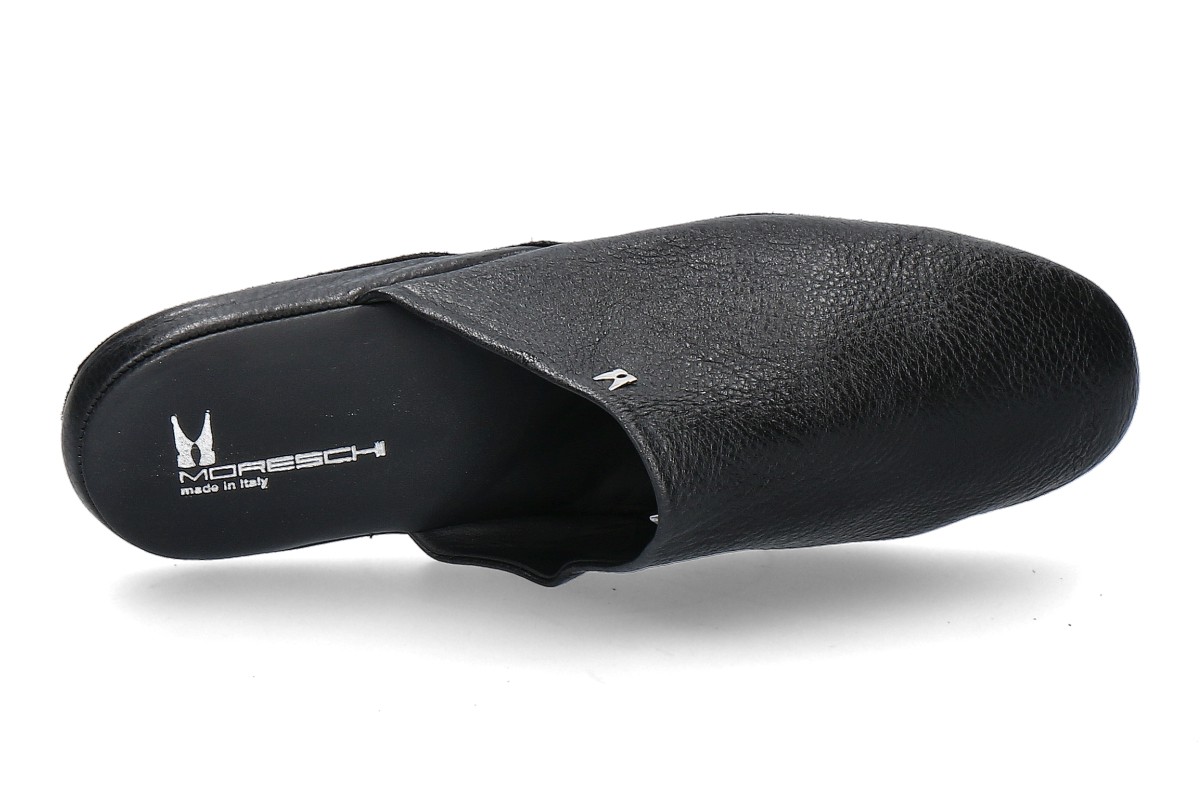 Moreschi Hausschuh- Pantolette AMERIGO NAPPA- nero_522000004_6