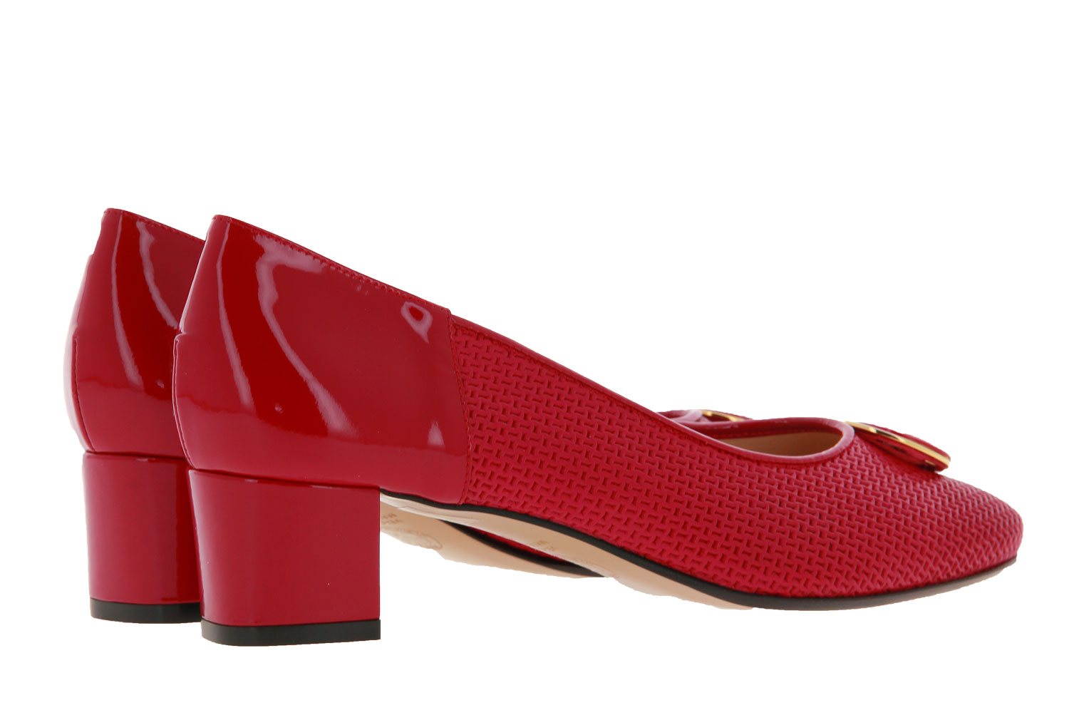 Donna Laura Venezia Pumps NAPPA ROSSO FORATO LEGO (37 )