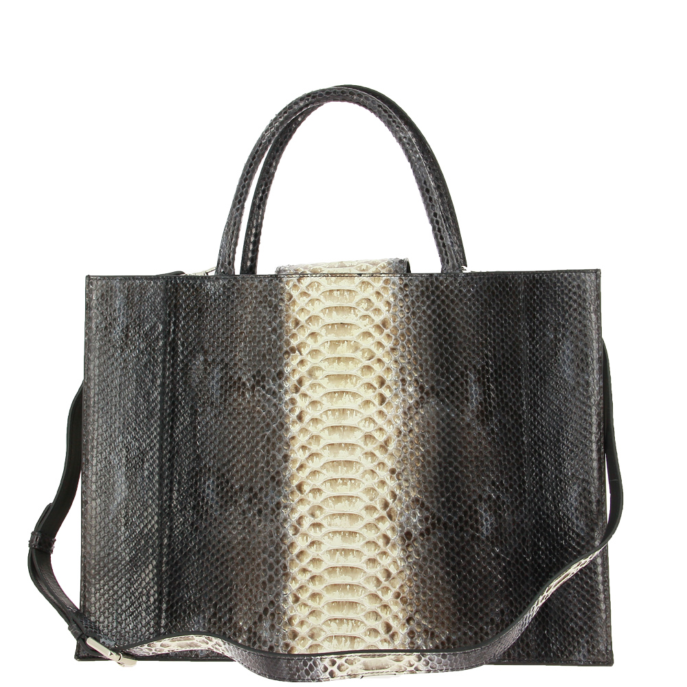 Ghibli Shopper PITONE BLACK BEIGE 765