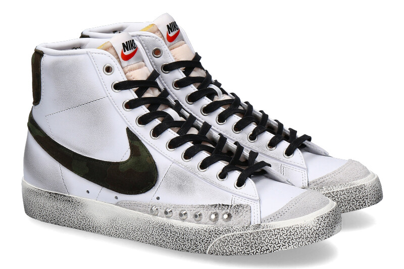 Nike by Ballo da Sola Sneaker BLAZER MID '77 WHITE MILITARY 