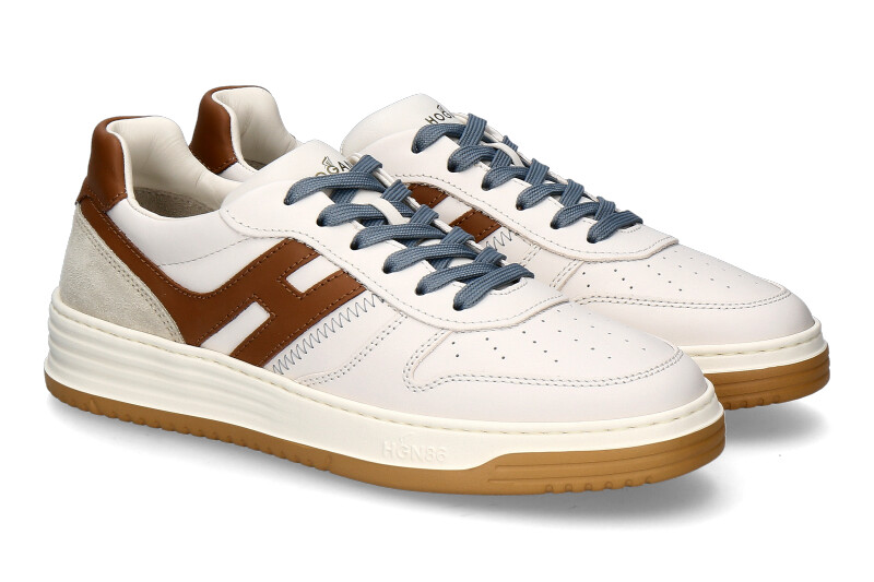 Hogan Herren- Sneaker H630 ALLACCIATO- creme/ cognac