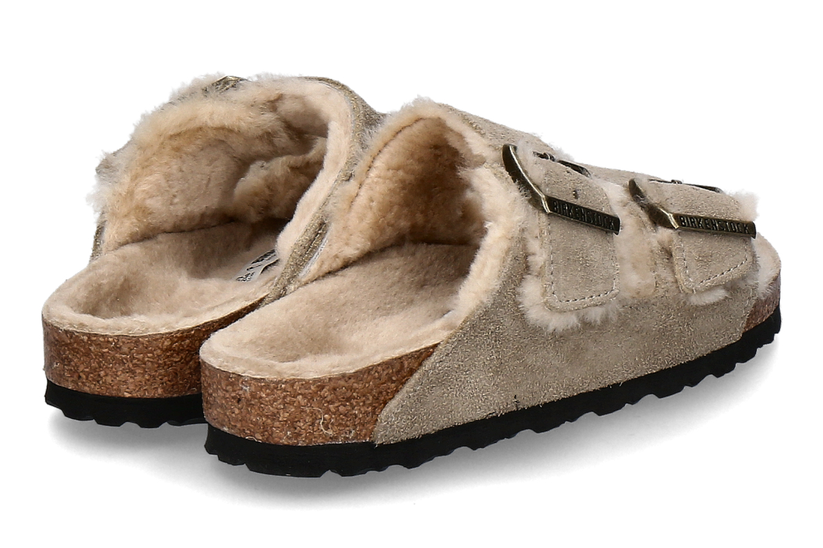 Birkenstock Damen- Pantolette gefüttert ARIZONA NORMAL SHEARLING- taup_274400027_2