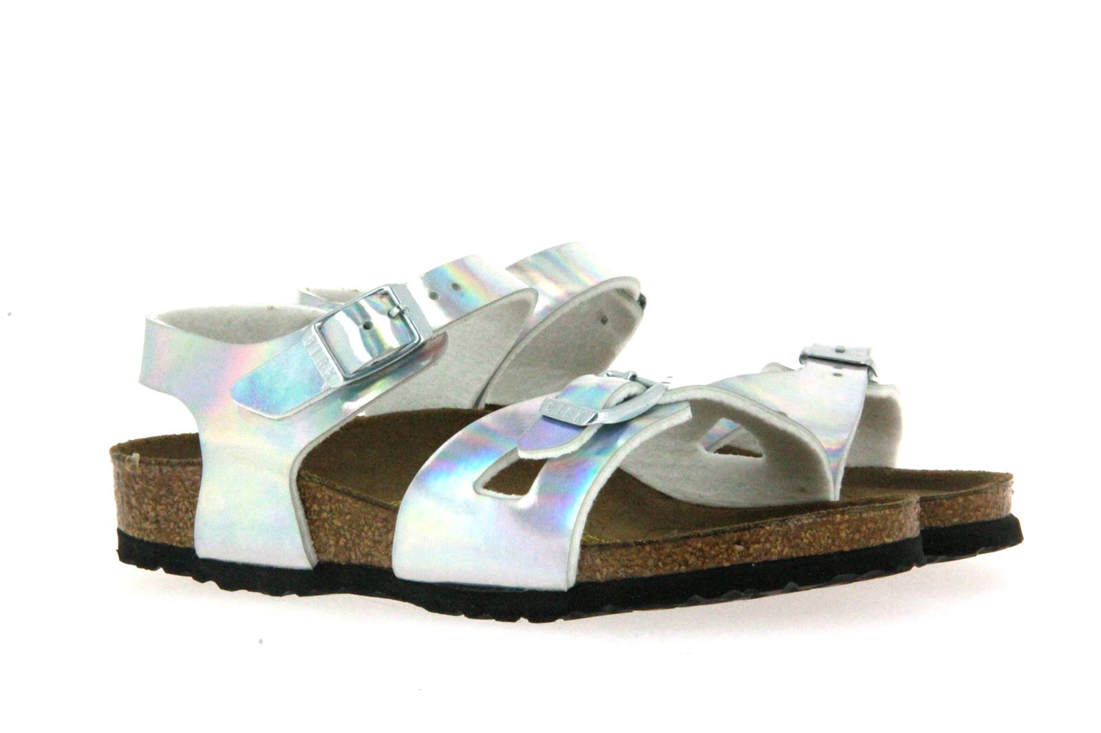 Birkenstock Sandale RIO KINDER SCHMAL MIRROR SILVER (33)