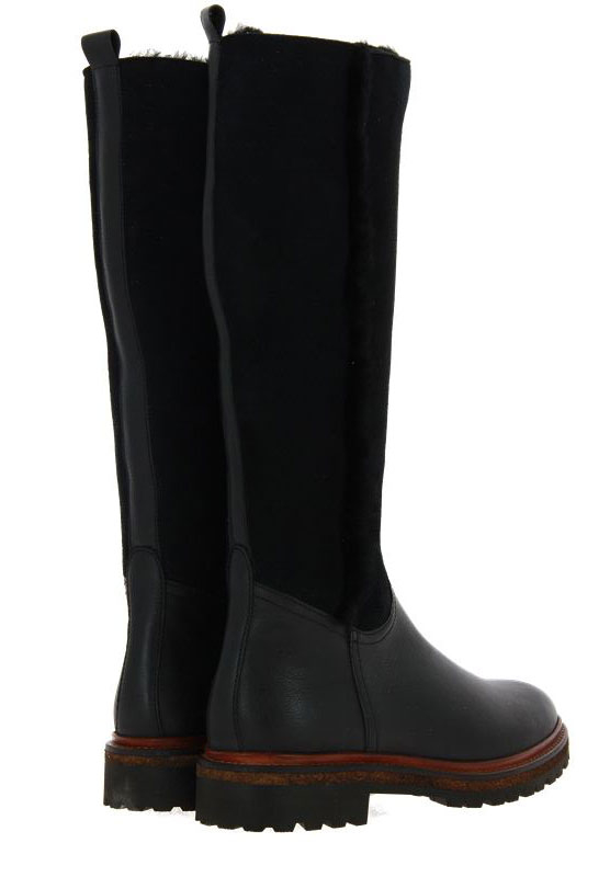 dirndl + bua Stiefel gefüttert RIVER VELOUR SCHWARZ (38½)