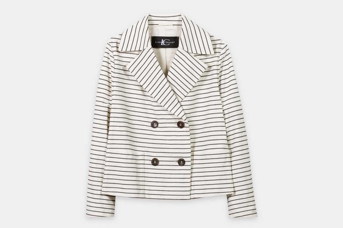 Luisa Cerano Caban-Jacke STRIPES- cream/ dunkelblau