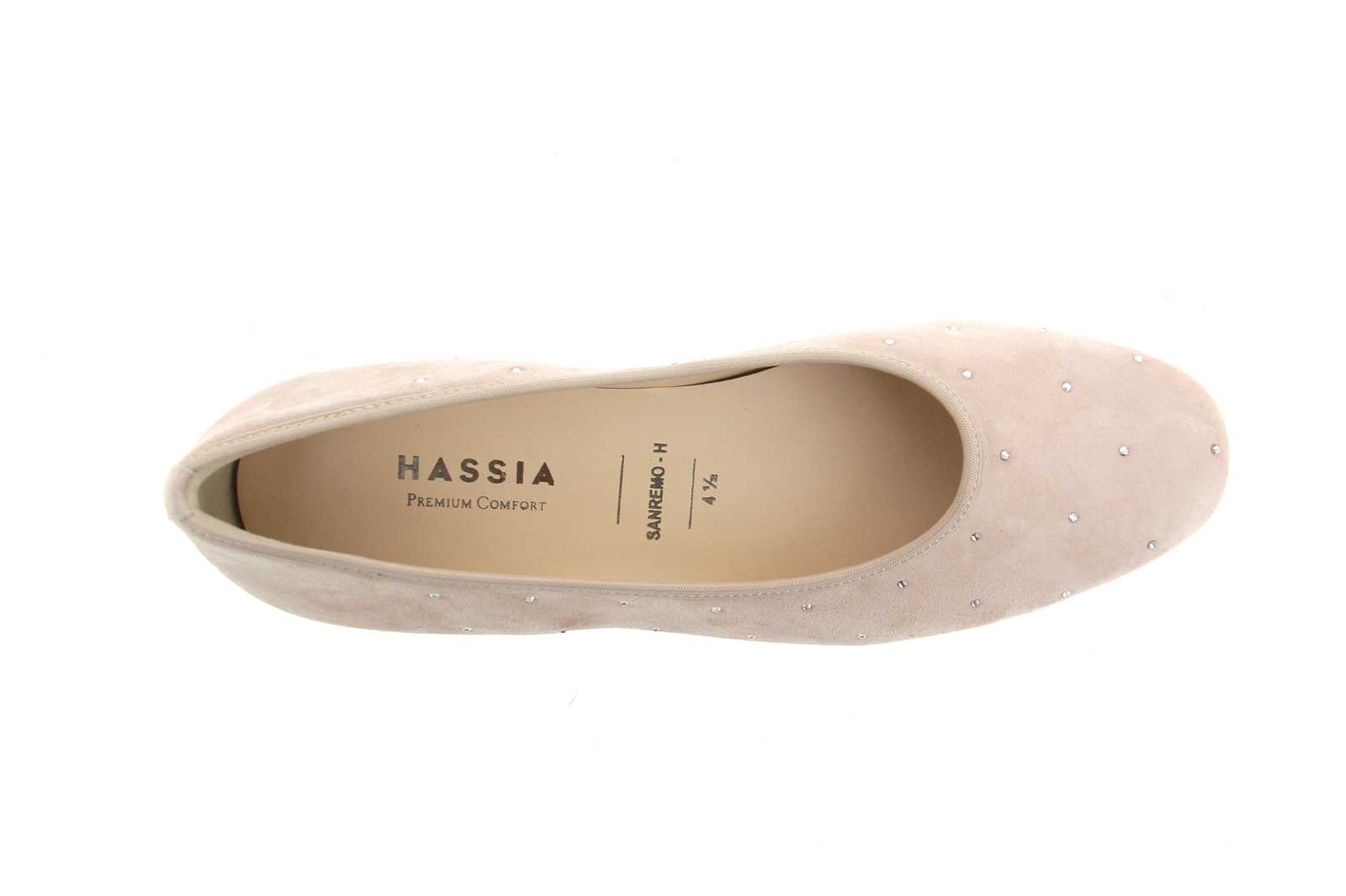 Hassia Slipper SANREMO WEITE-H SAMTZIEGE PUDER (38)