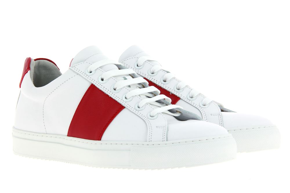 National Standard Sneaker WHITE RED BAND (42)