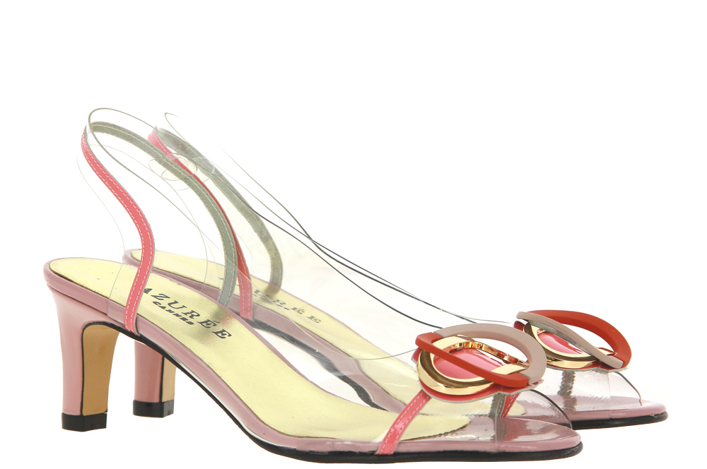 Azurée Cannes Sandalette MEROR COMPO PAMPLEMOUSSE MOTIF COGNAC