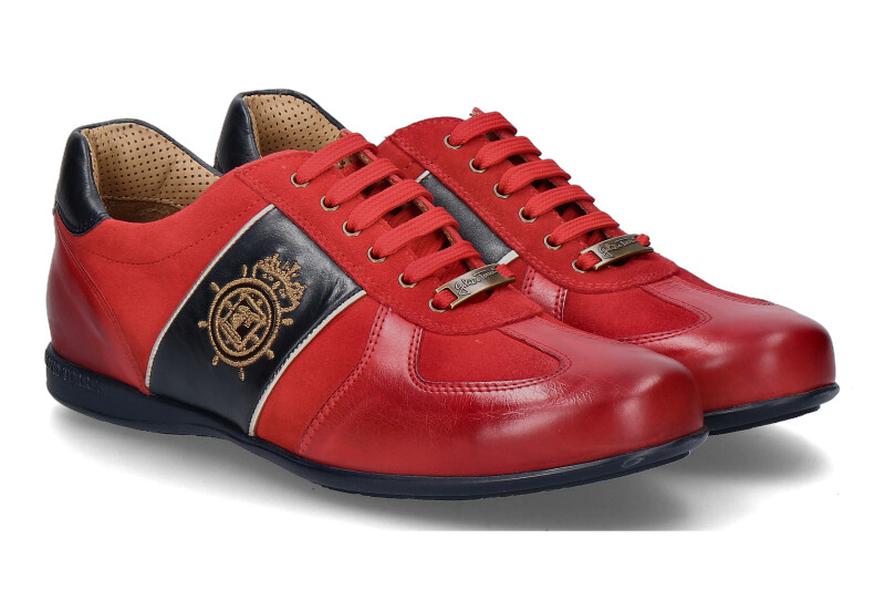 Galizio Torresi sneaker FOULARD PAPAVERO BLU ROSSO