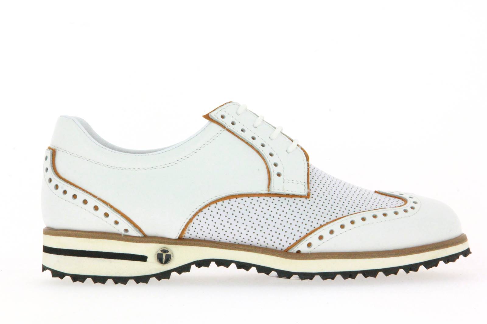 Tee Golf Shoes Damen- Golfschuh SALLY VITELLO GOLF BIANCO PAGLIA (38)