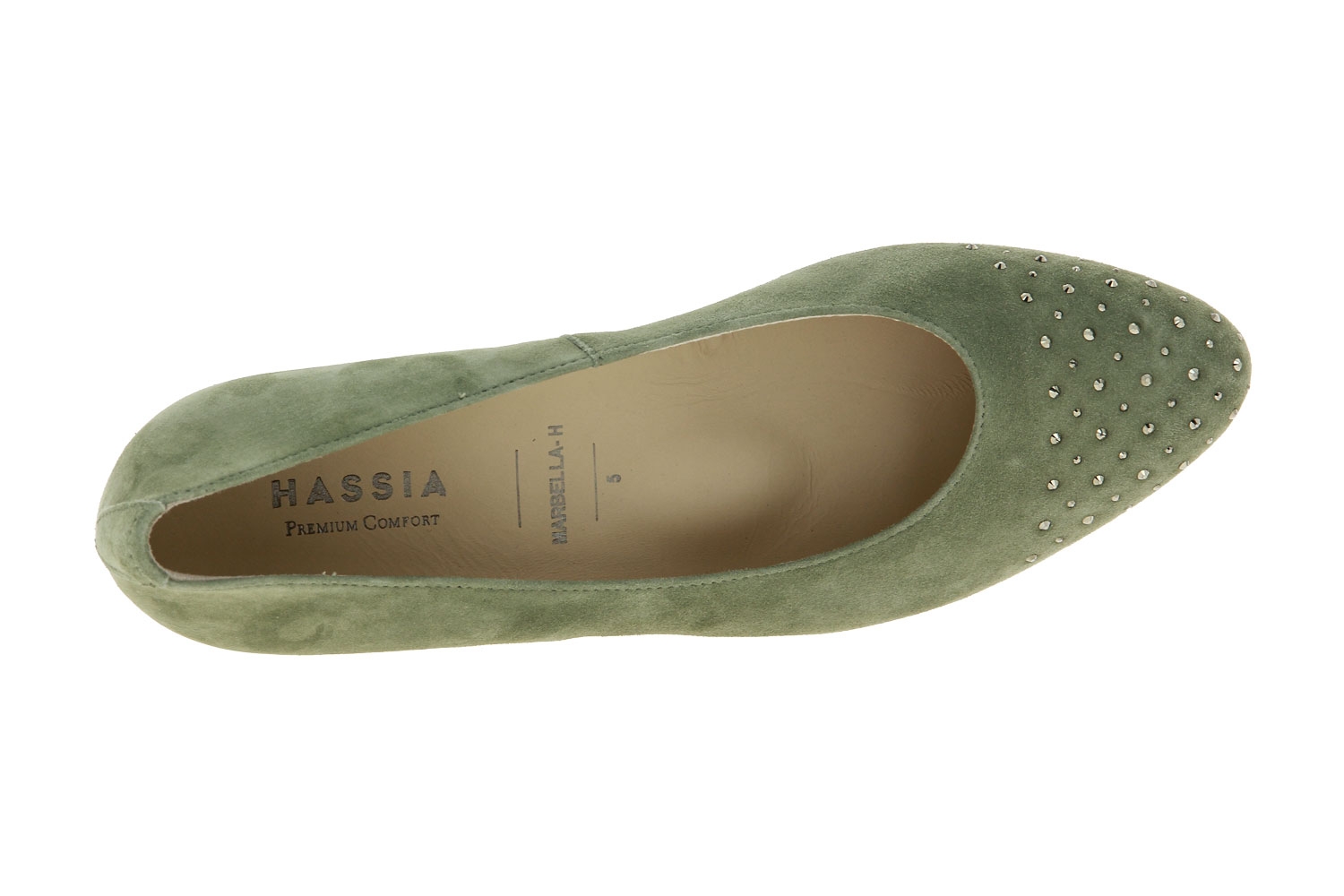 Hassia Pumps MARBELLA H-WEITE SAMTZIEGE KHAKI (37 )