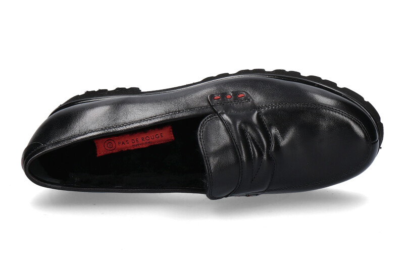 Pas de rouge Slipper gefüttert MARTA NAPPA NERO (36½)