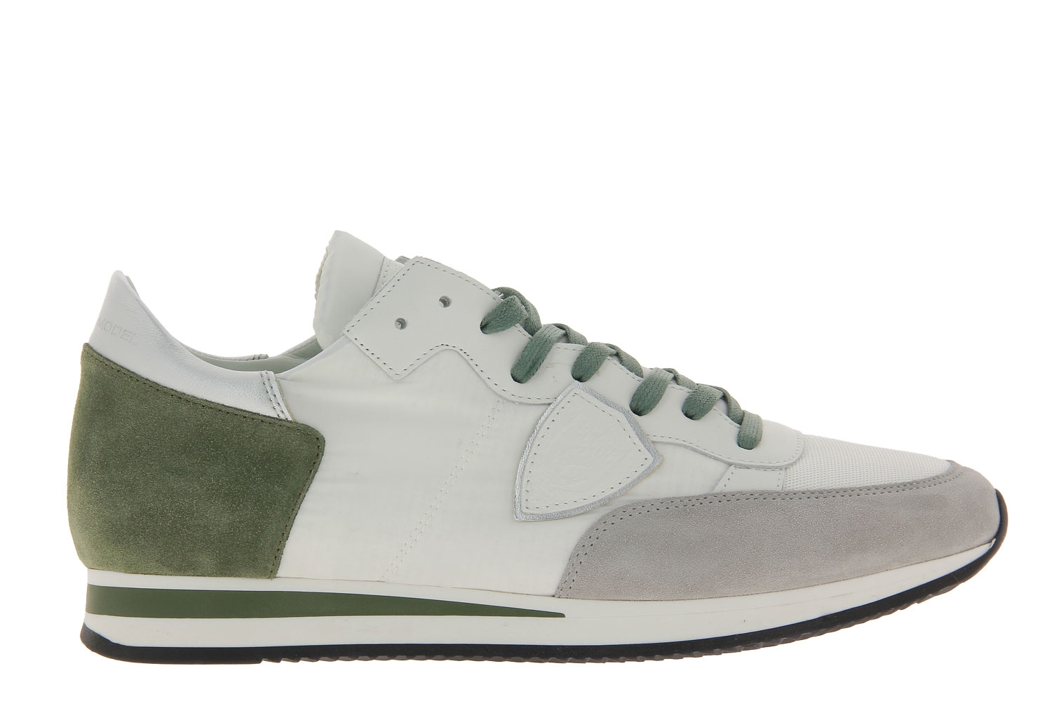 Philippe Model Sneaker TROPEZ MONDIAL METAL BLANC VERT (44)