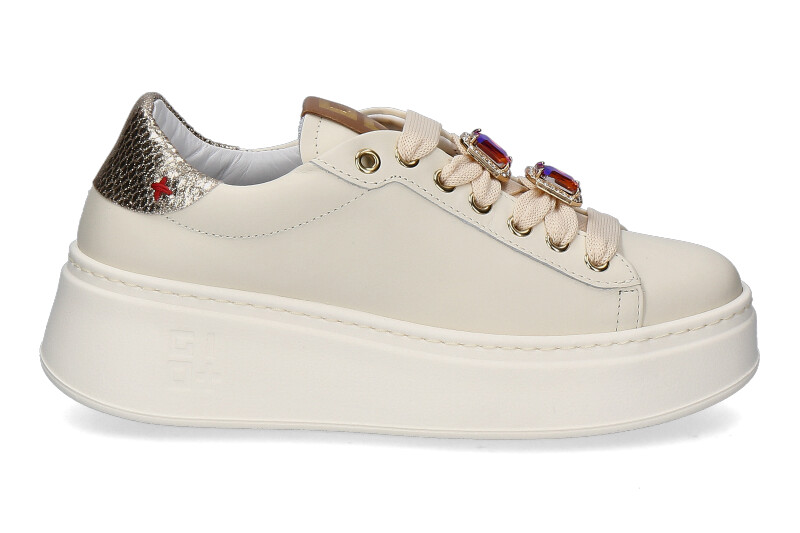 Gio+ Damen-Sneaker PIA140A VITELLO COMBI- milk/farfalla