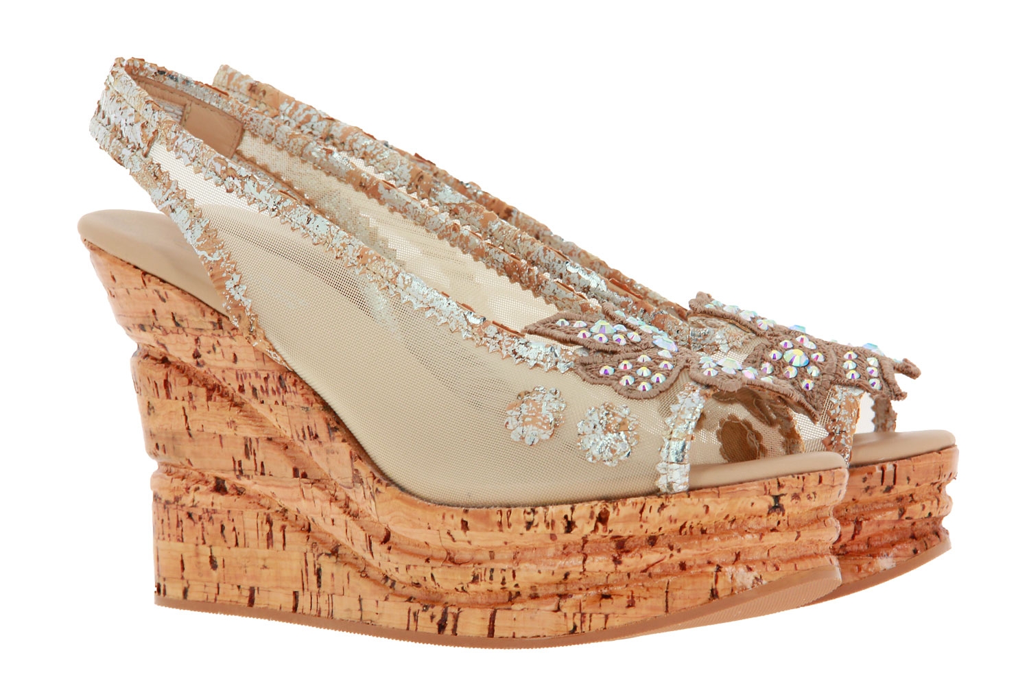 Fernando Pensato Sandale PRINCESS RETE NATUR SUGAR (36)
