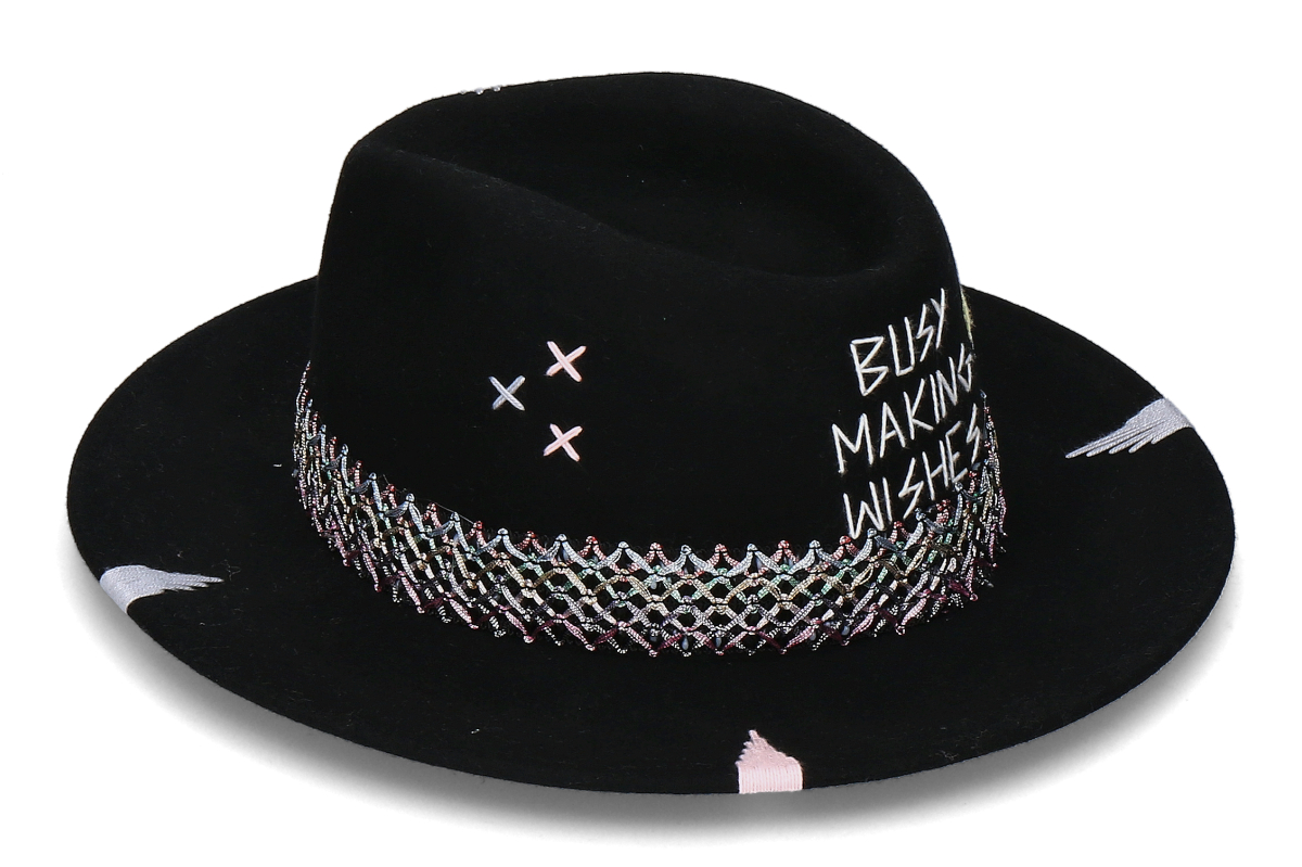 The Hat Gang Filzhut BUSY MAKING WISHES- C21 black/ schwarz