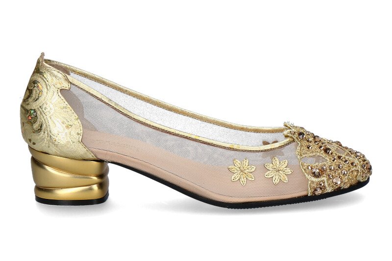 Fernando Pensato Pumps LARA RETE LAMINATO- oro/gold