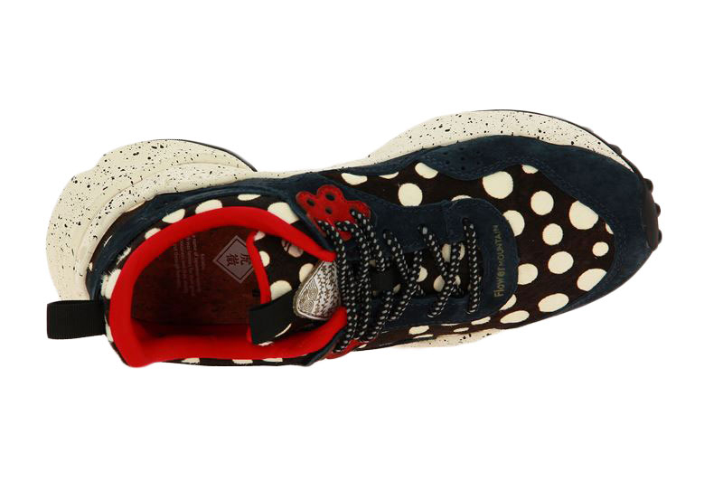 Flower Mountain Sneaker KOTETSU VELOUR/POIS PONY BLEU (39)