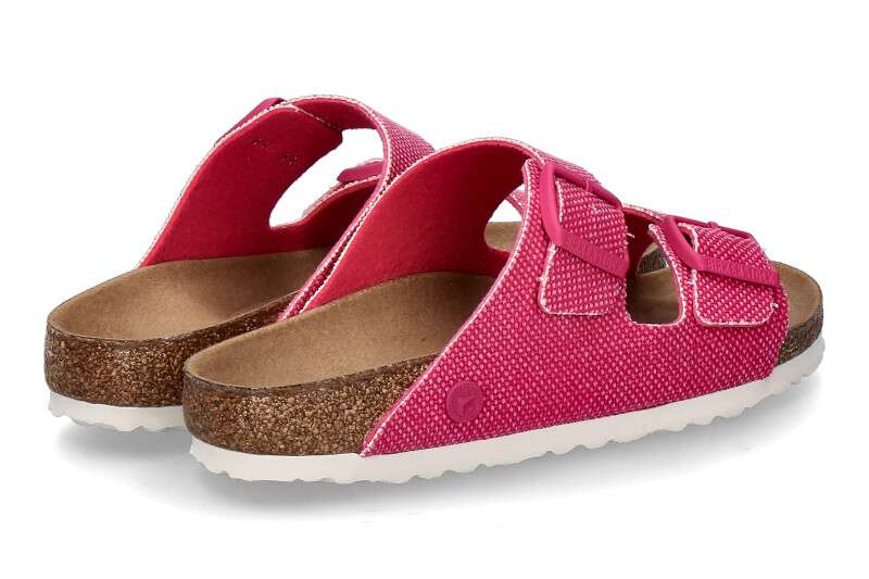 Birkenstock Pantolette ARIZONA RIVET LOGO SCHMAL vegan canvas fuchsia