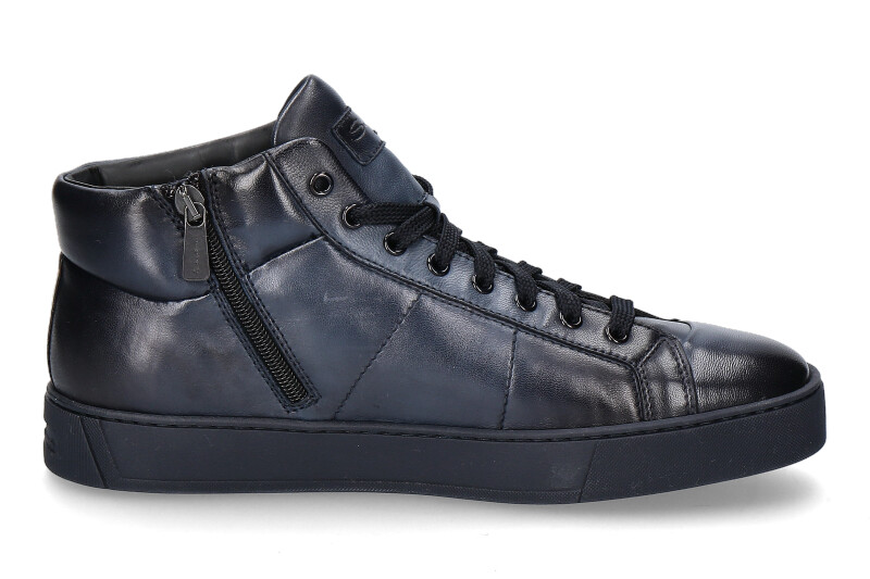 Santoni High Top Sneaker CALF BLU (44)