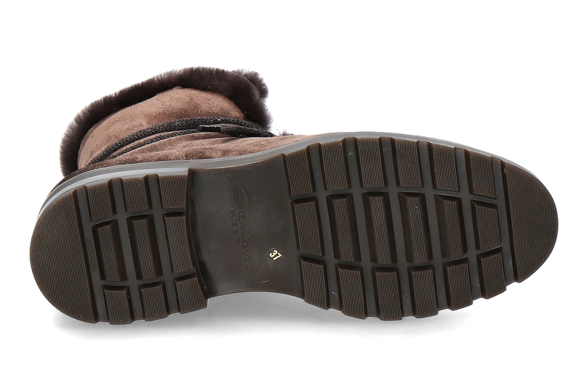 Santoni Damen- Stiefelette gefüttert DETR CAMOSCIO- dunkelbraun_262300058_4
