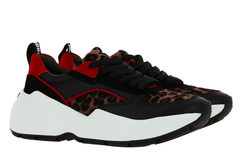 Kennel und Schmenger Sneaker YUKO CALF LEO HAIR CALF SCHWARZ CAMEL AMOR (38½)