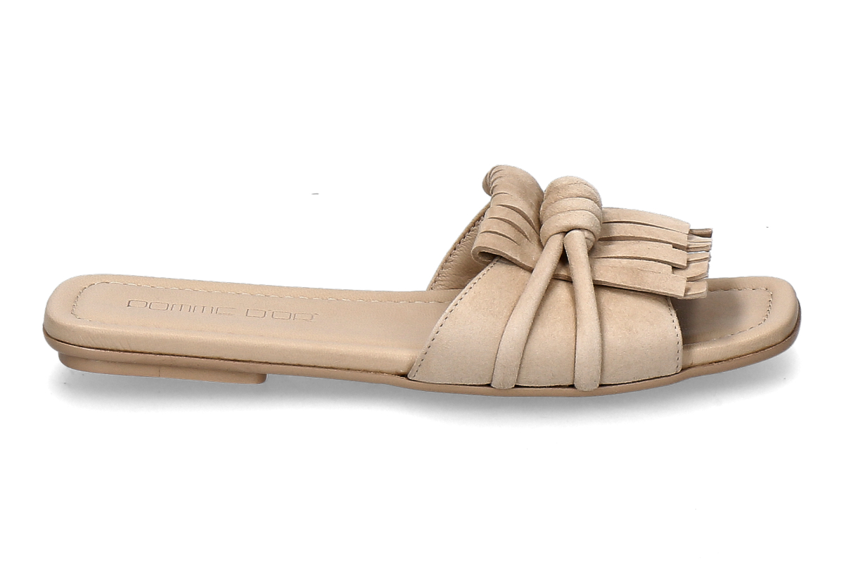 Pomme d'Or Pantolette MILEY 4 CAMOSCIO- soft mocha/ beige