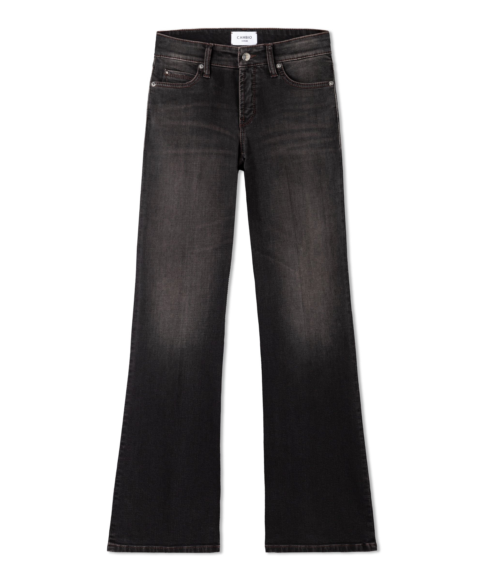 Cambio Jeans PARIS FLARED - schwarz/brown used
