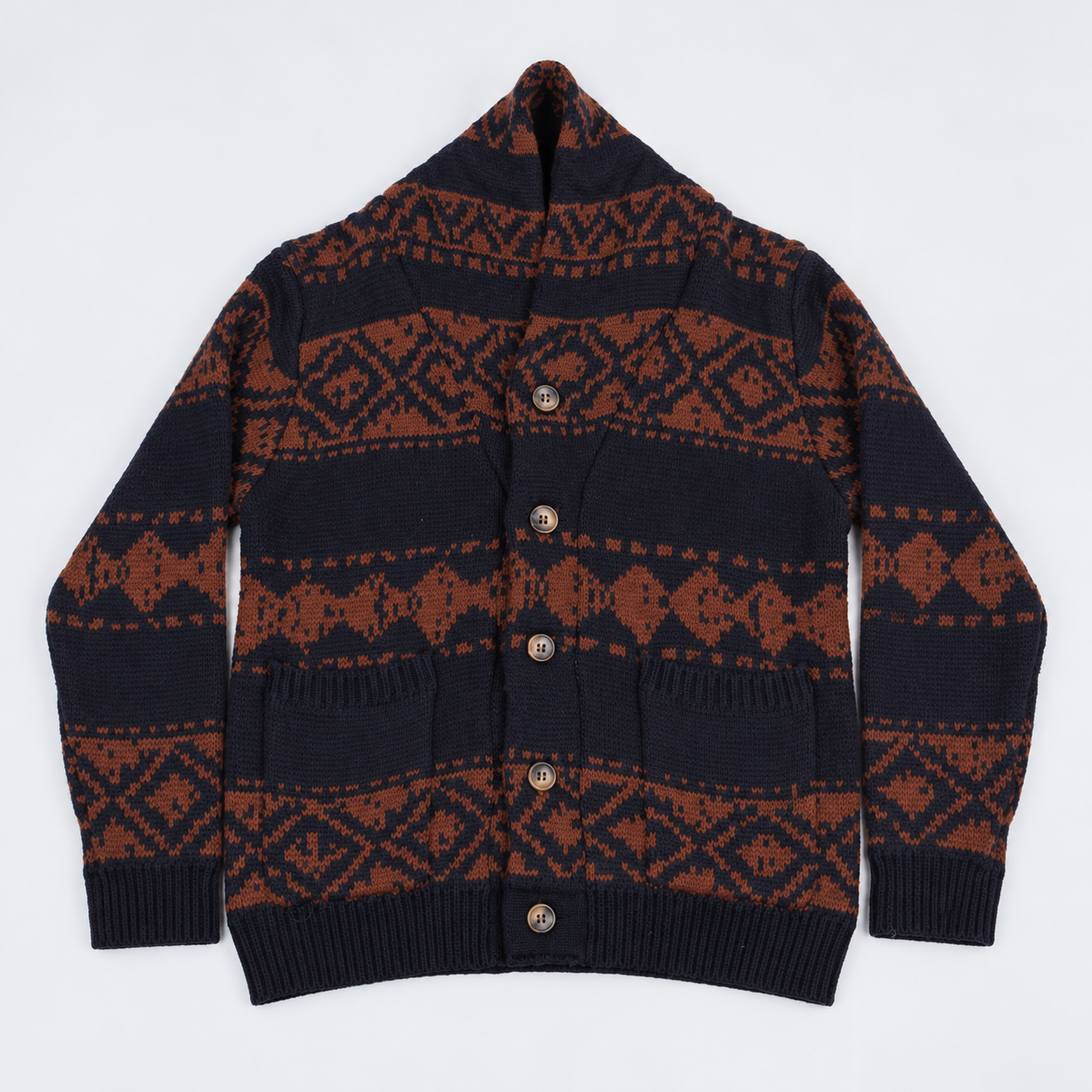 Tooco Cardigan EVEREST DUNNO- navy/ dunkelblau/ braun