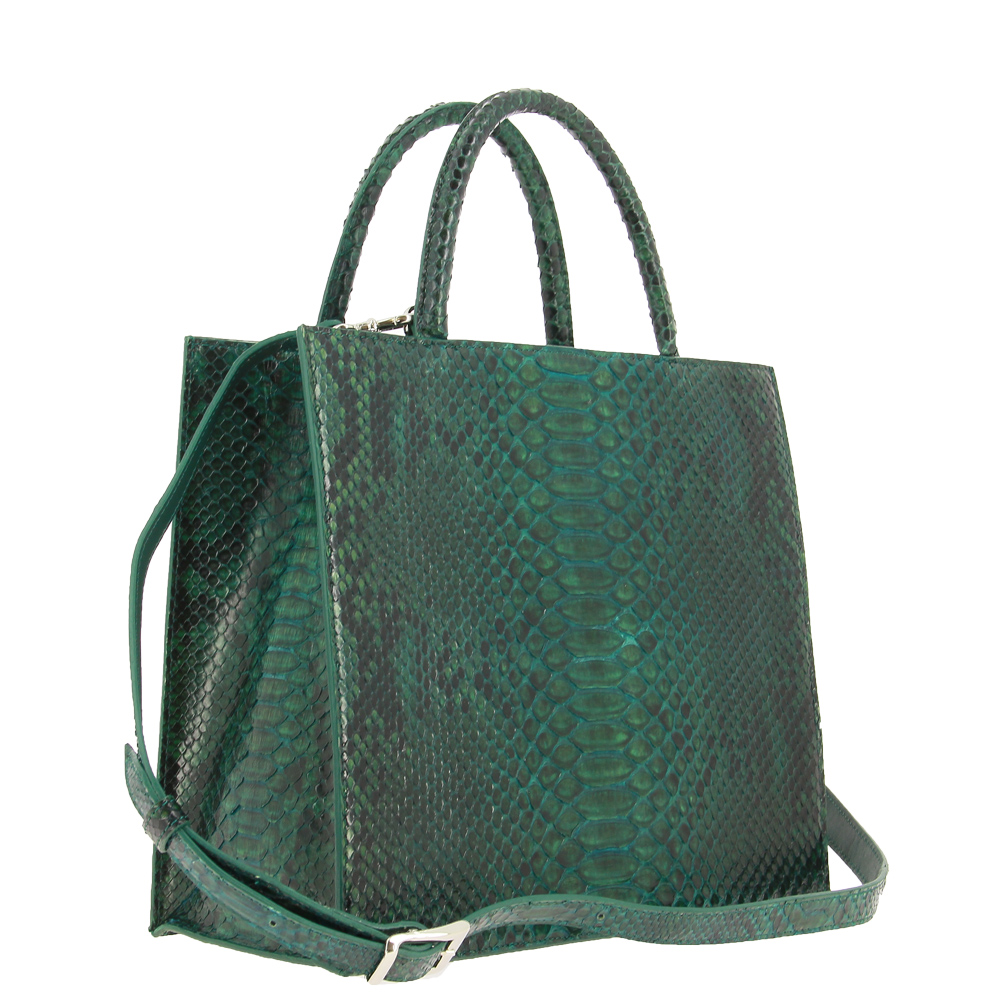 Ghibli Shopper PITONE DARK GREEN 635