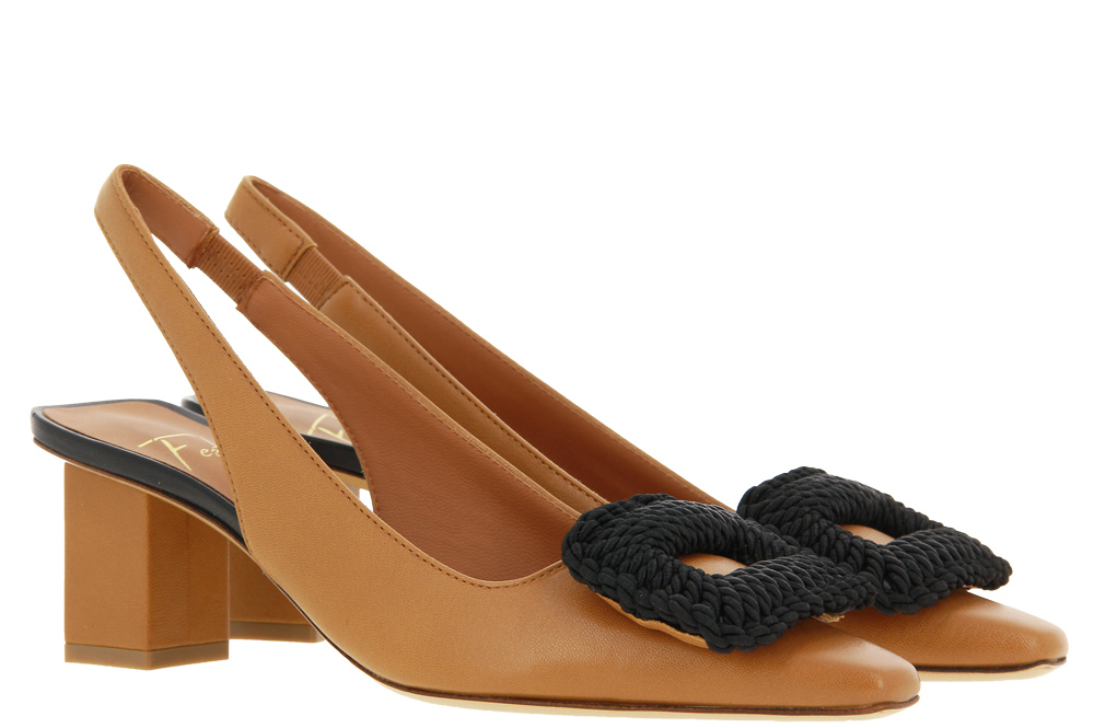 Roberto Festa Slingpumps JOYCE NAPPA COGNAC ZN7321 Roberto Festa Slingpumps JOYCE NAPPA COGNAC ZN7321