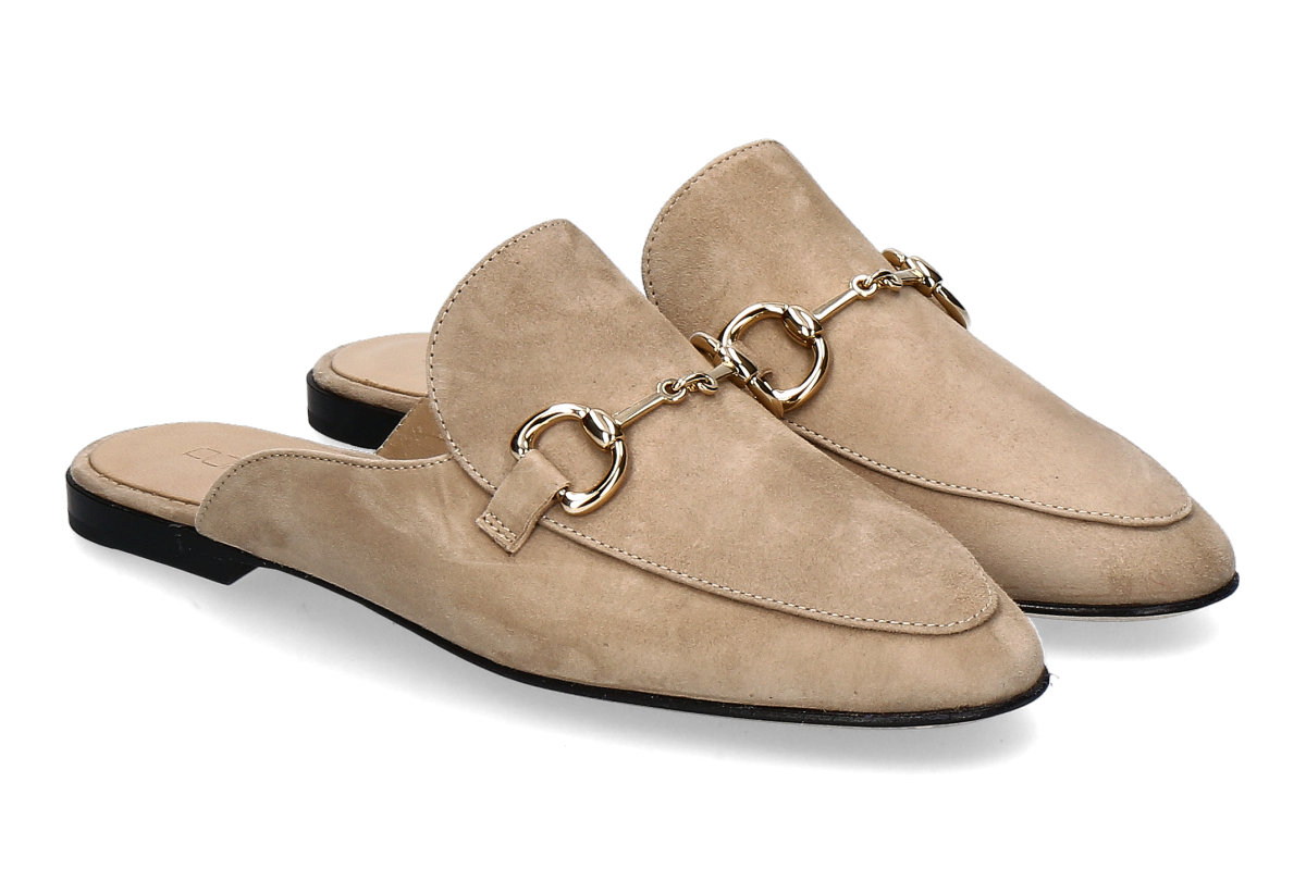 Pomme d'Or Sabot GIORGIA CAMOSCIO- soft mocha/ beige