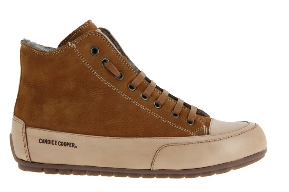 Candice Cooper gefüttert High-Sneaker NUBUK COGNAC  (38)