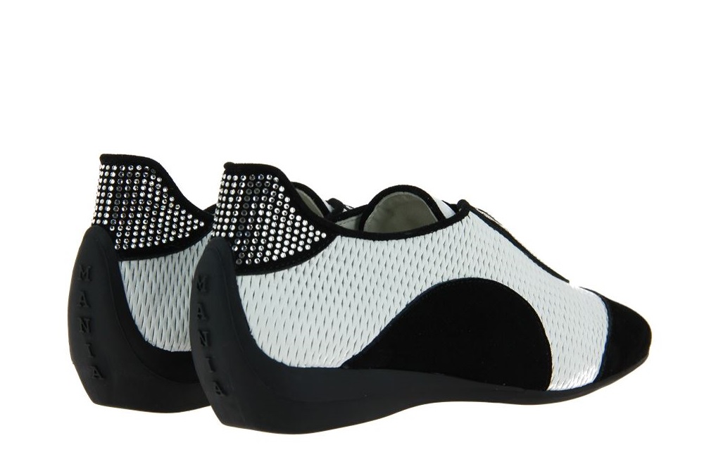 Mania Sneaker CAMOSCIO NERO LAS VEGAS BIANCO (38½) Mania Sneaker CAMOSCIO NERO LAS VEGAS BIANCO (38½)