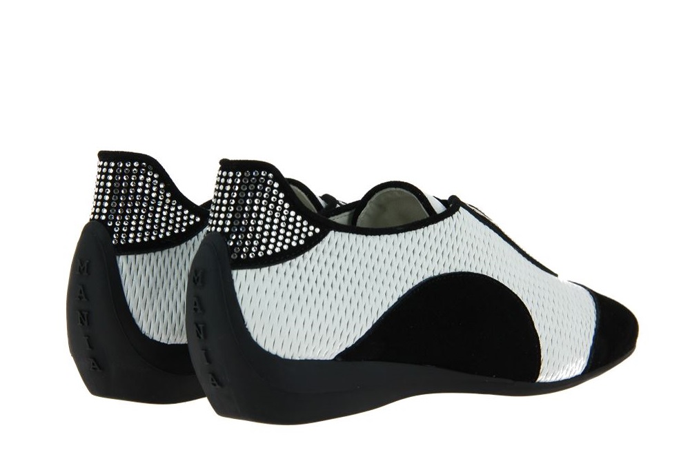 Mania Sneaker CAMOSCIO NERO LAS VEGAS BIANCO (38½)