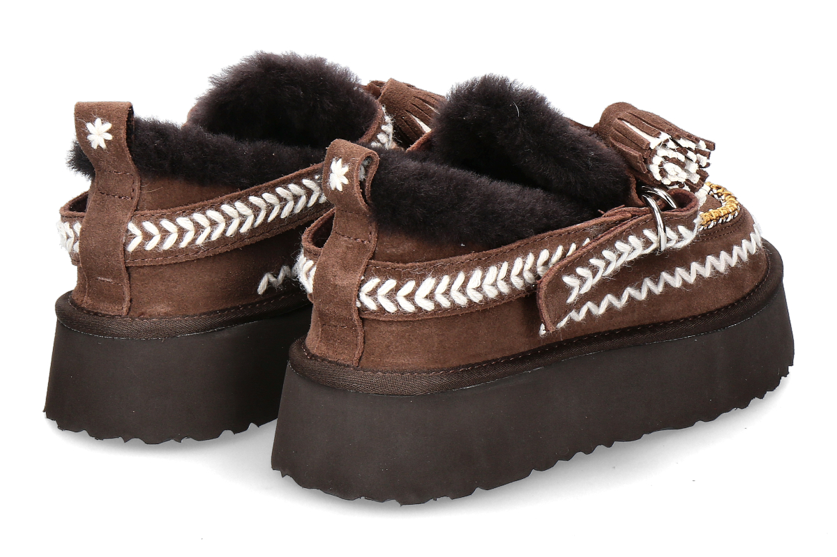 Nan-Ku Couture Bootie gefüttert DFH13 - coffee_262300047_2 Nan-Ku Couture Bootie gefüttert DFH13 - coffee_262300047_2