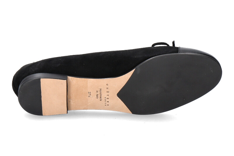 Unützer Ballerina gefüttert CAMOSCIO NAPPA NERO (37 ) Unützer Ballerina gefüttert CAMOSCIO NAPPA NERO (37 )