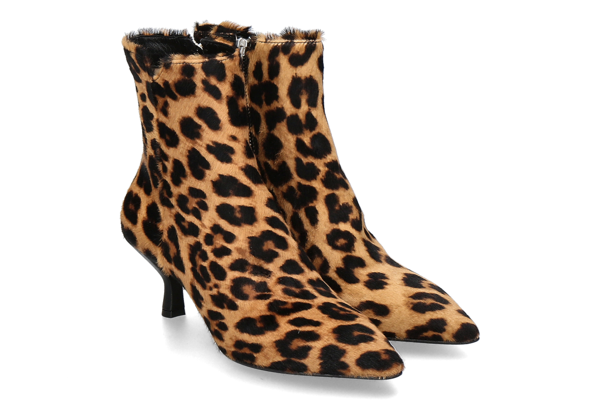 Pomme d'Or Stiefelette HENRIETTE CAMEL- leopardino