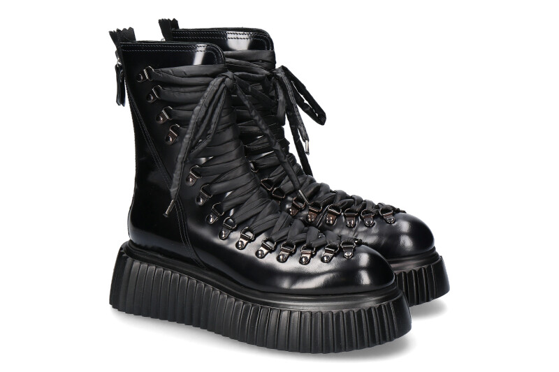 AGL Attilio Giusti Leombruni Biker-Boots DROMO NAVY NERO