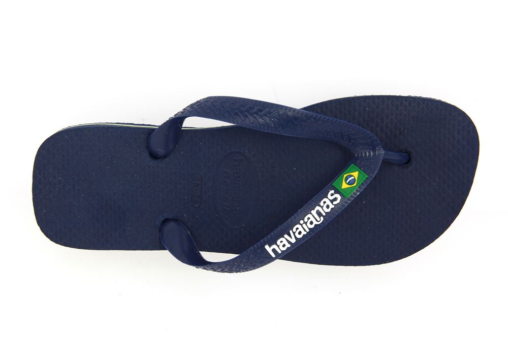 Havaianas Zehenstegsandale MEN BRASIL LOGO NAVY BLUE  (41-42)