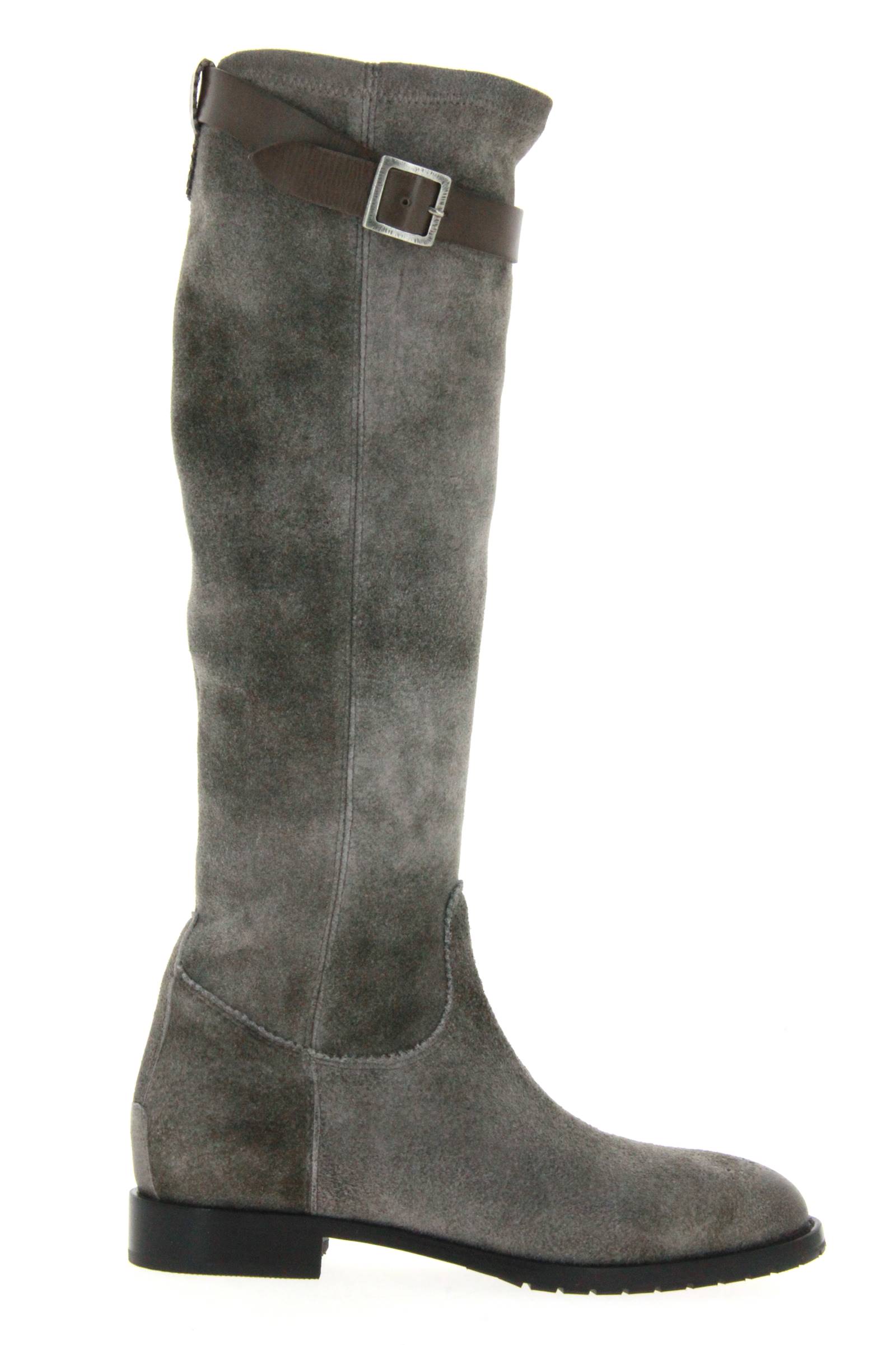 Dirndl und Bua Stiefel ANTIKBOCK STRETCH GRAU (42)