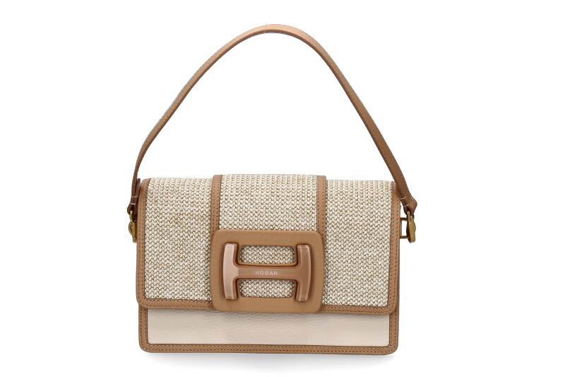 Hogan Umhängetasche TRACOLLA RETT RAFIA BEIGE