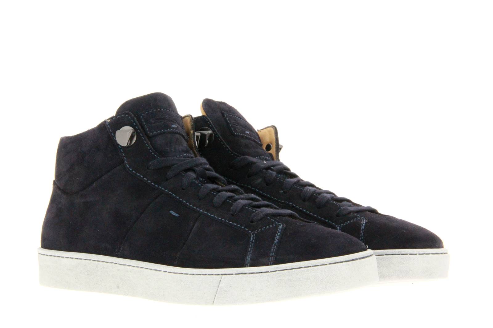 Santoni Sneaker VELOUR BLUE (41)