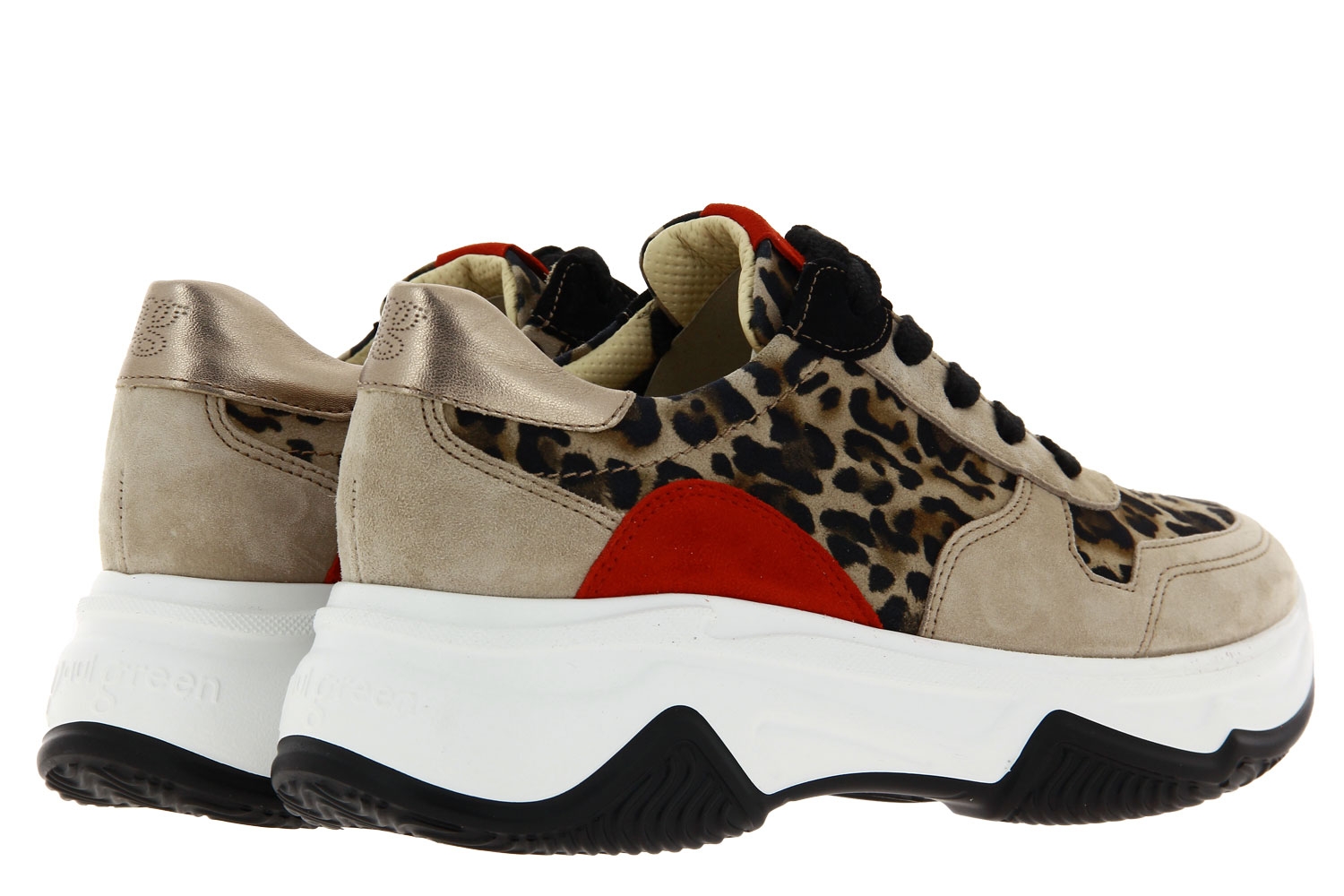 Paul Green Sneaker SAMTZIEGE LEOPARDINO SAHARA CAMEL (38)