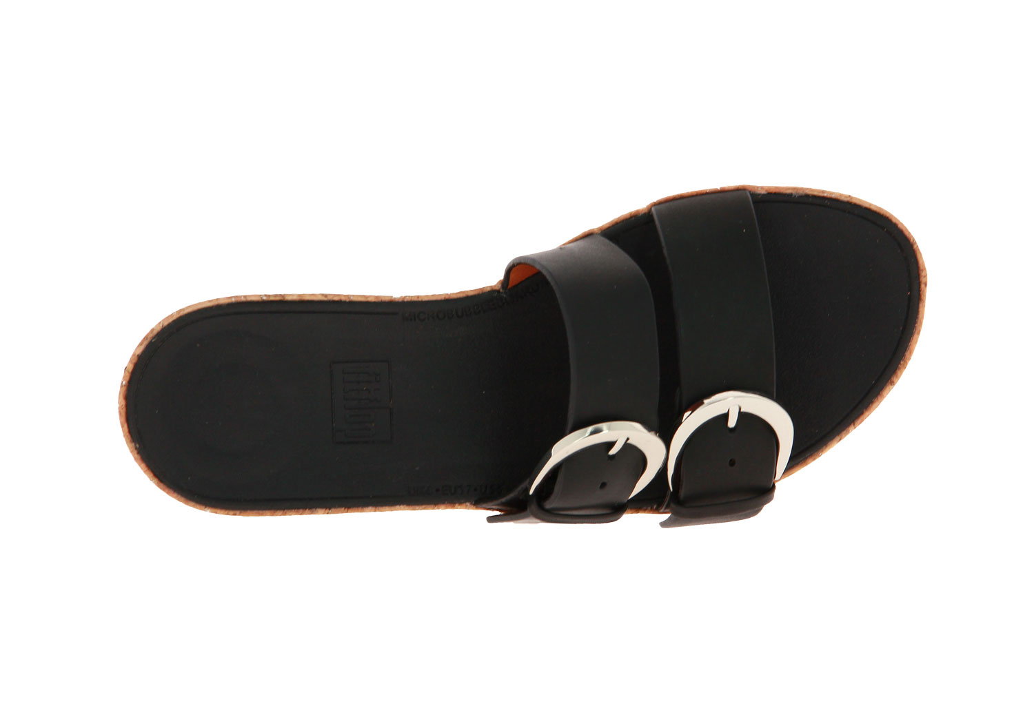 Fitflop Pantolette DUO BUCKLE SLIDE BLACK (42)