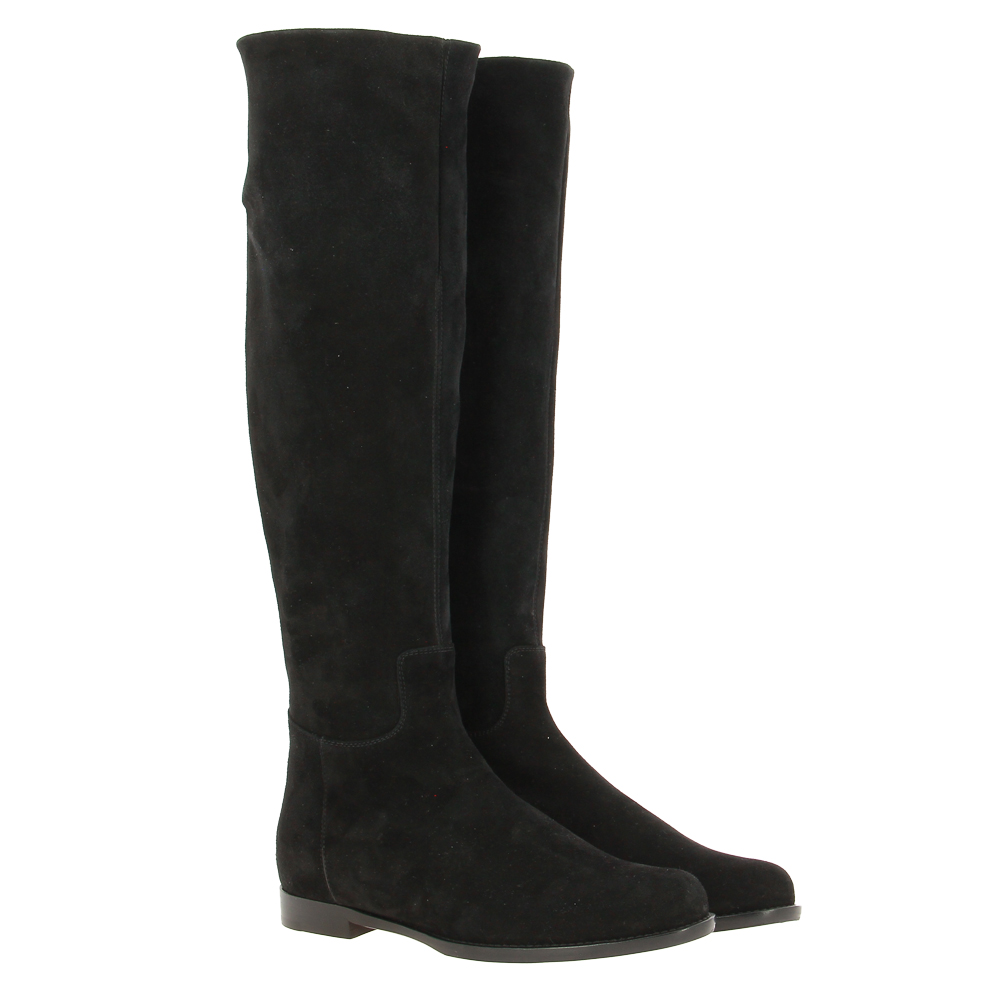 Unützer Stiefel CAMOSCIO ELASTICO NERO 
