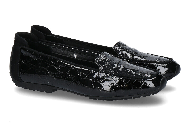 Mania Slipper gefüttert CAMOSCIO VERNICE NERO (41) Mania Slipper gefüttert CAMOSCIO VERNICE NERO (41)