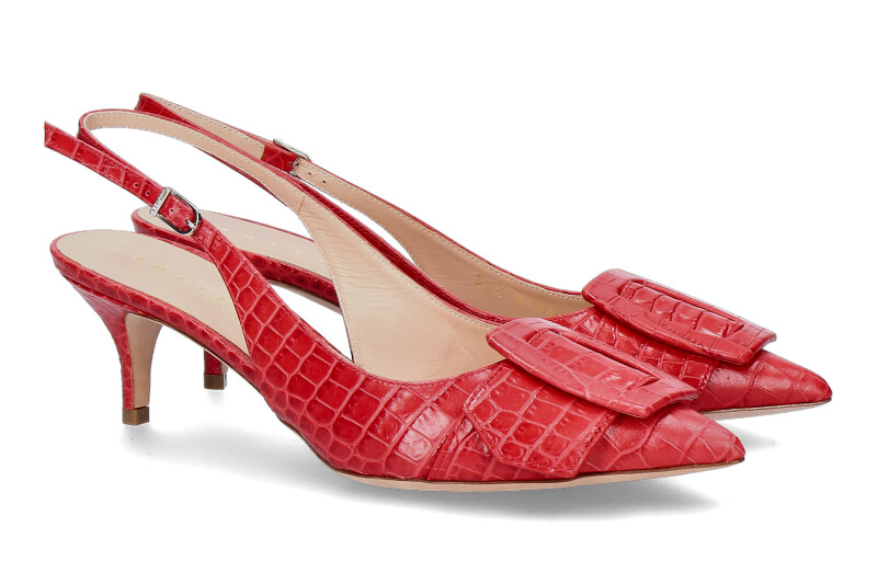 Unützer Slingpumps PRINTED COCCO ROSSO (39½)