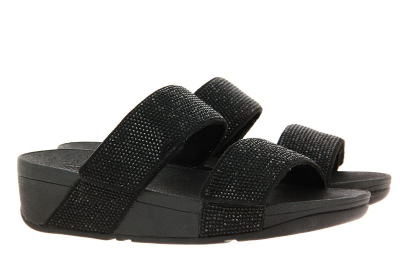 Fitflop Pantolette MINA CRYSTAL SLIDES BLACK (38)